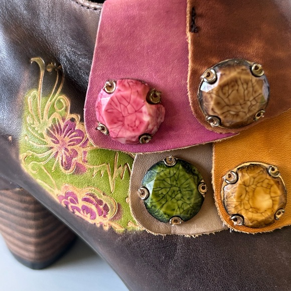 Womens Elite by Corkys Bootie Shoes Multi Color Leather Brown US 6 ELK 6 - Picture 14 of 15